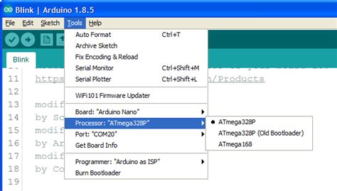 arduino old bootloader.